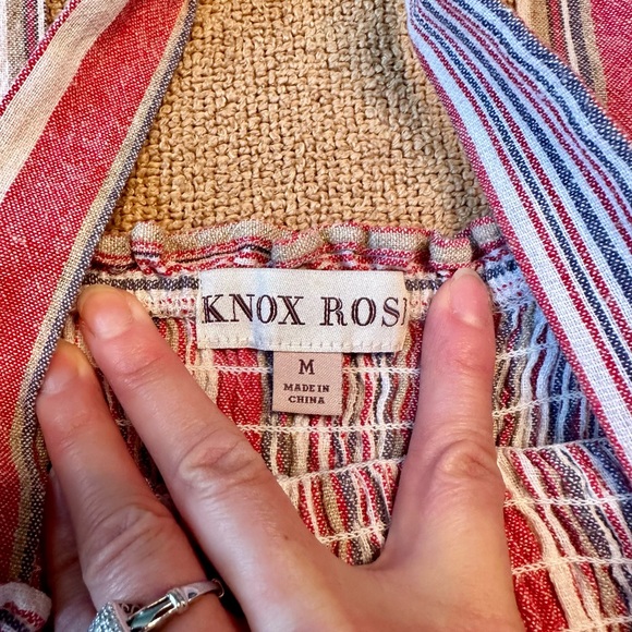 Knox Rose Linen Blend Midi Dress size Medium - Picture 5 of 8